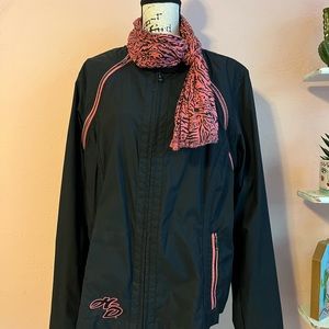 Harley-Davidson lightweight jacket w/scarf 2x